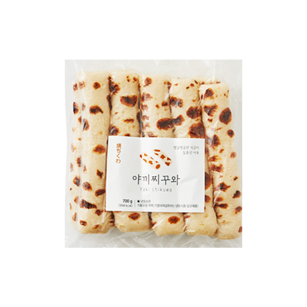 태국 기분 구운 어묵 야키 찌꾸와 원통형 오뎅 70g 10입 총700g : 지산마트