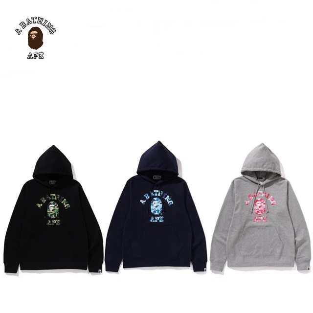 베이프 ABC 카모 칼리지 풀오버 후드티 ABC CAMO COLLEGE PULLOVER HOODIE : 파레트도쿄