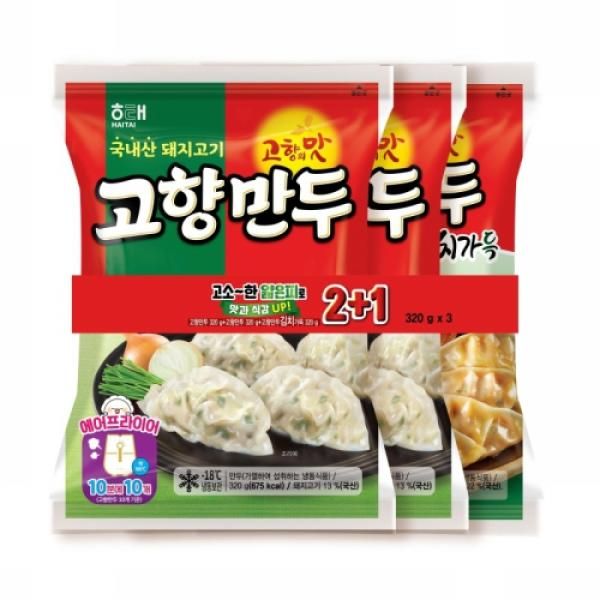 해태 고향만두 기획 (고기+김치) (320G3입) : A 브랜드 멀티샵