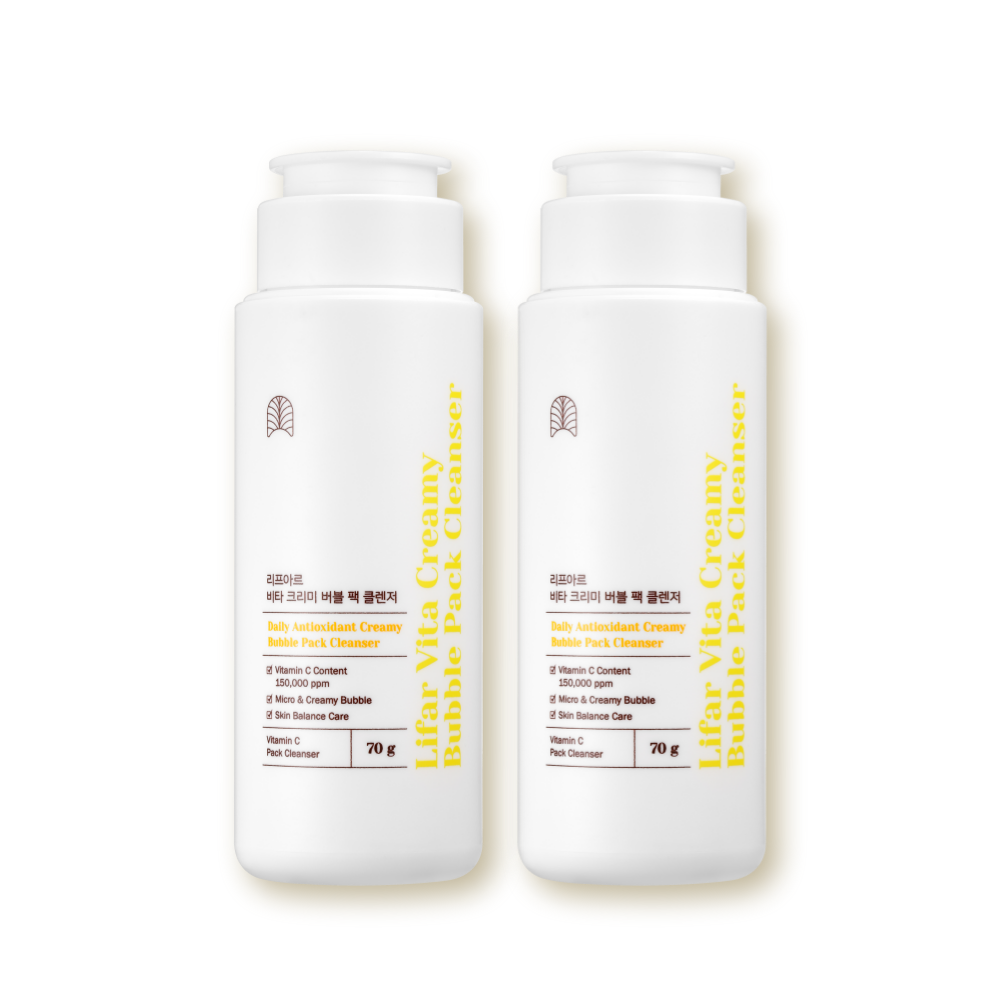 리프아르 비타 크리미 버블 팩클렌저 70g 2개+7일키트+팩도구 3종 : 주식회사 프랜드