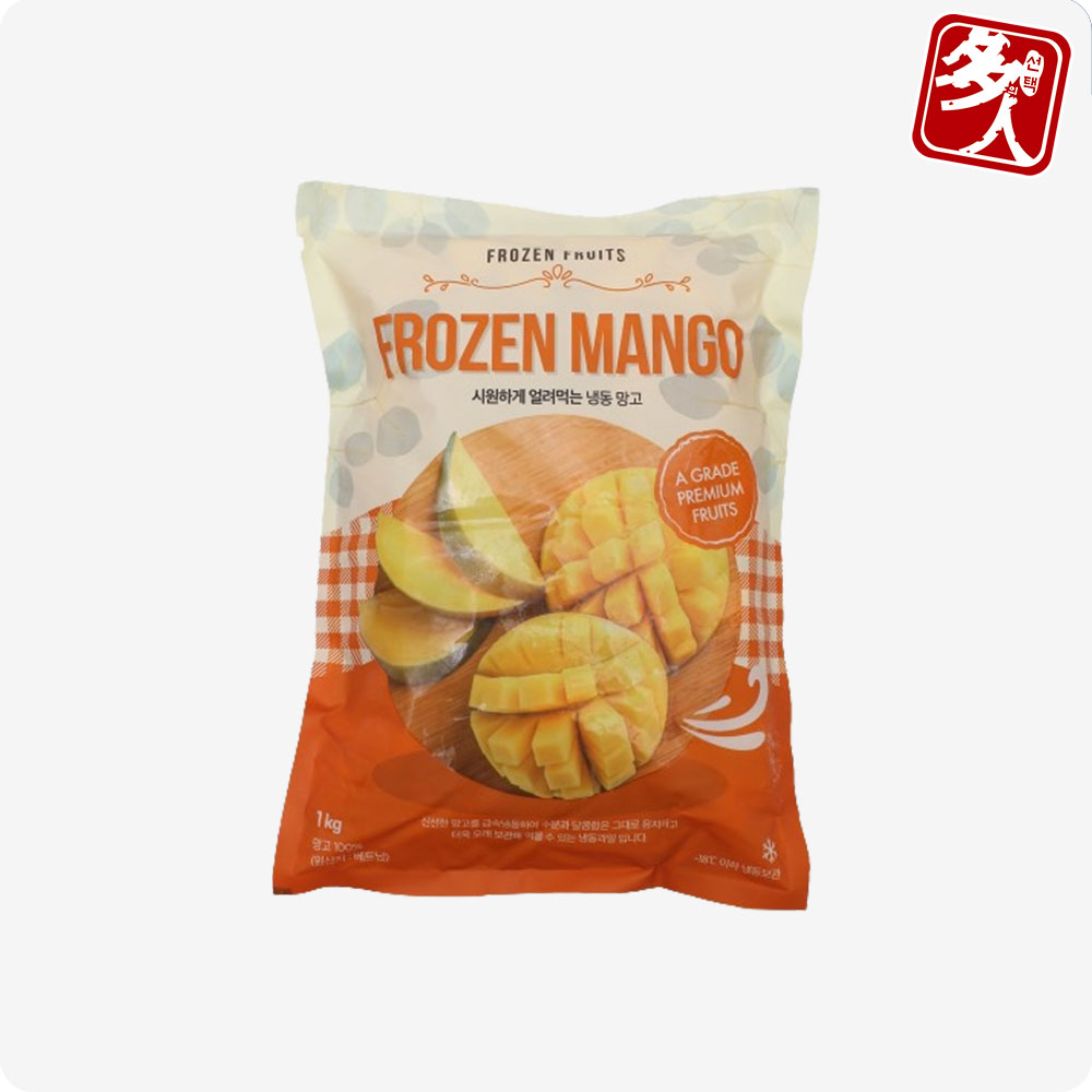 다인 조각 냉동 망고 다이스1 kg 열대과일 스무디 아이스 [10만원이상 구매시 무료배송] : 다인푸드스토어