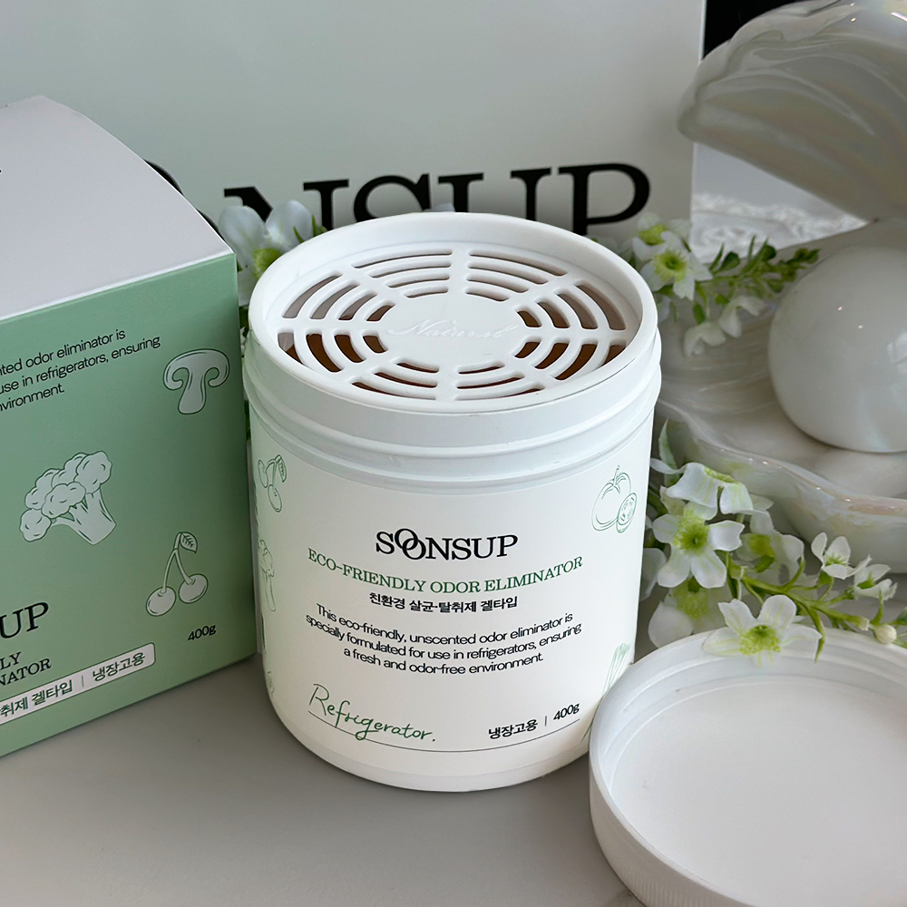 순숲 대용량 냉장고 탈취제 친환경 냄새제거제 프레쉬 무향 400g : 순숲