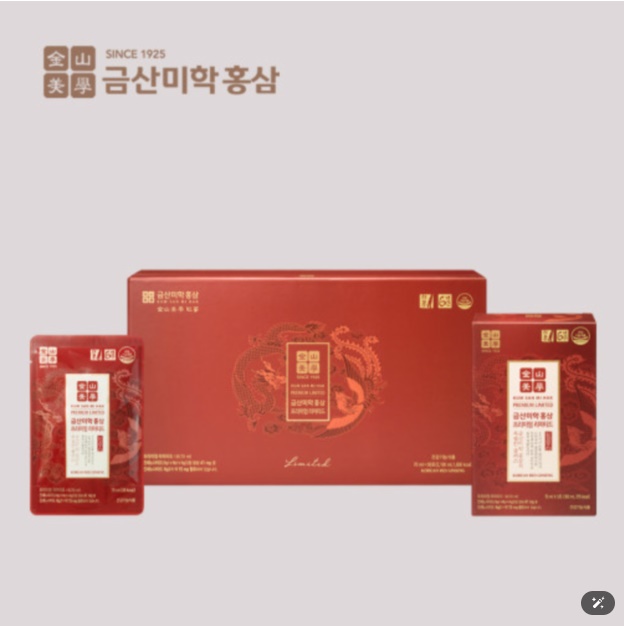[금산미학홍삼] 6년근 홍삼진액 액기스 프리미엄 리미티드 70mlx30포 : 금산미학바이오헬스