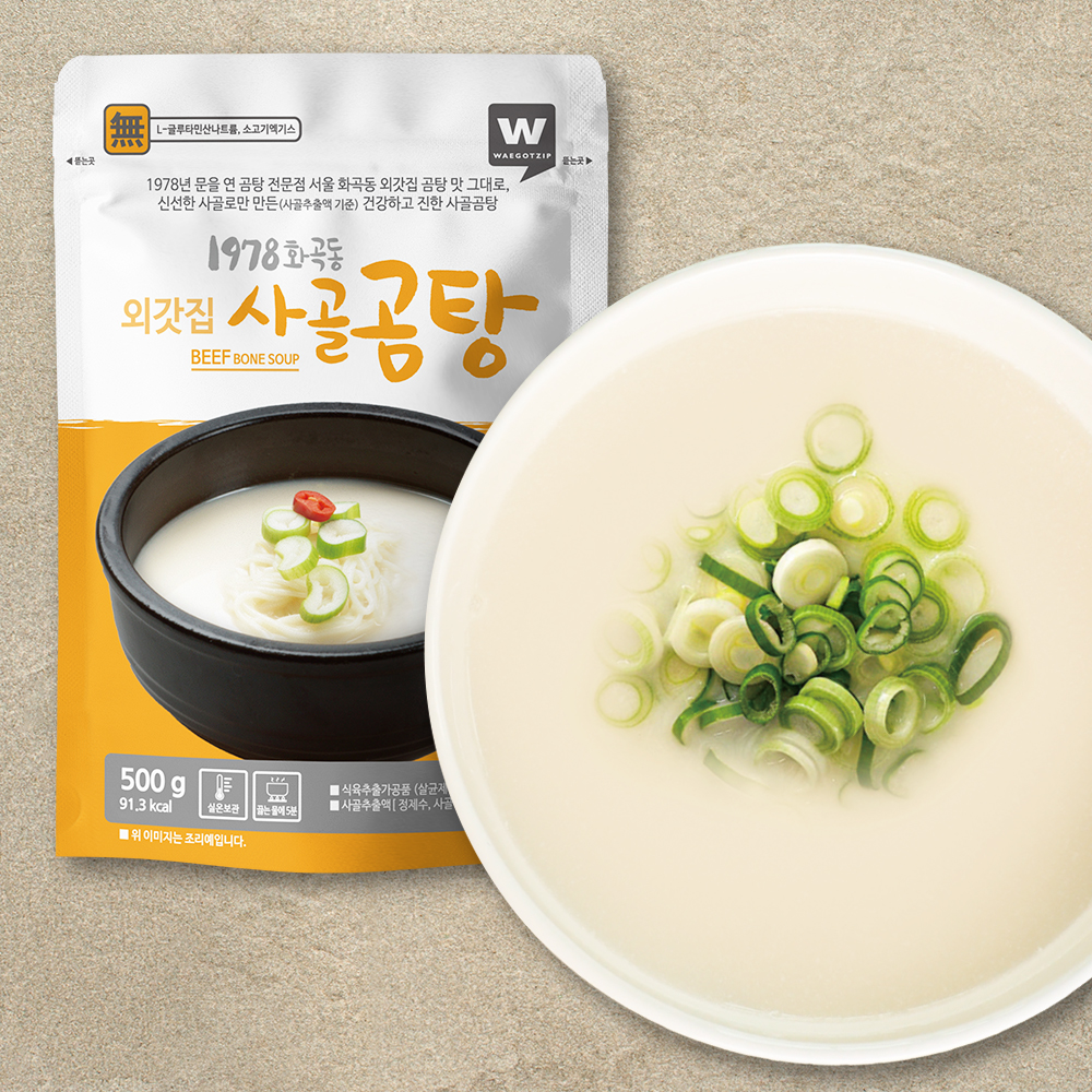 [외갓집] 1978 사골곰탕 500g x 1팩 (실온상품) : 외갓집