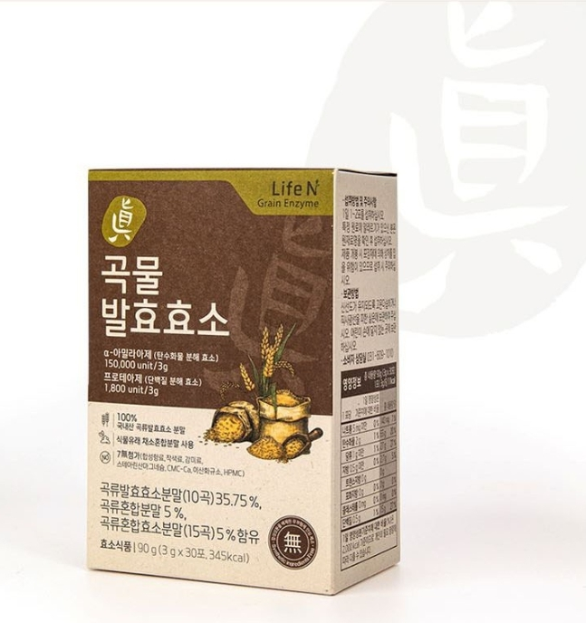 곡물발효 효소 분말 가루 소화효소 3g 30포 : 긴밤하늘