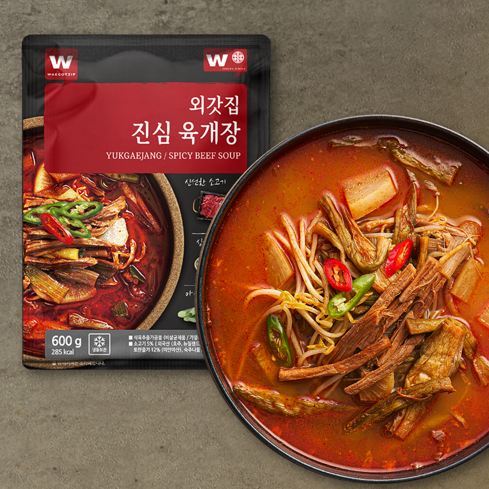 [외갓집] 진심 육개장 600g x 4팩 : 외갓집