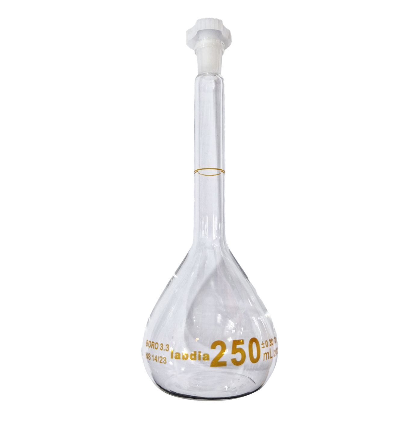 메스플라스크 200ml 유리 용량 볼 플라스크 volumetric flask 실험기구 과학기구 조이랩 : 조이랩