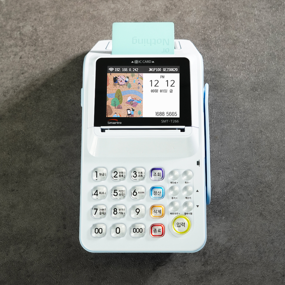 카드단말기 POS 카드결제기 포스기 NFC 결제기계 애플페이 삼성페이 가맹 없는 사업자 : 원 시스템