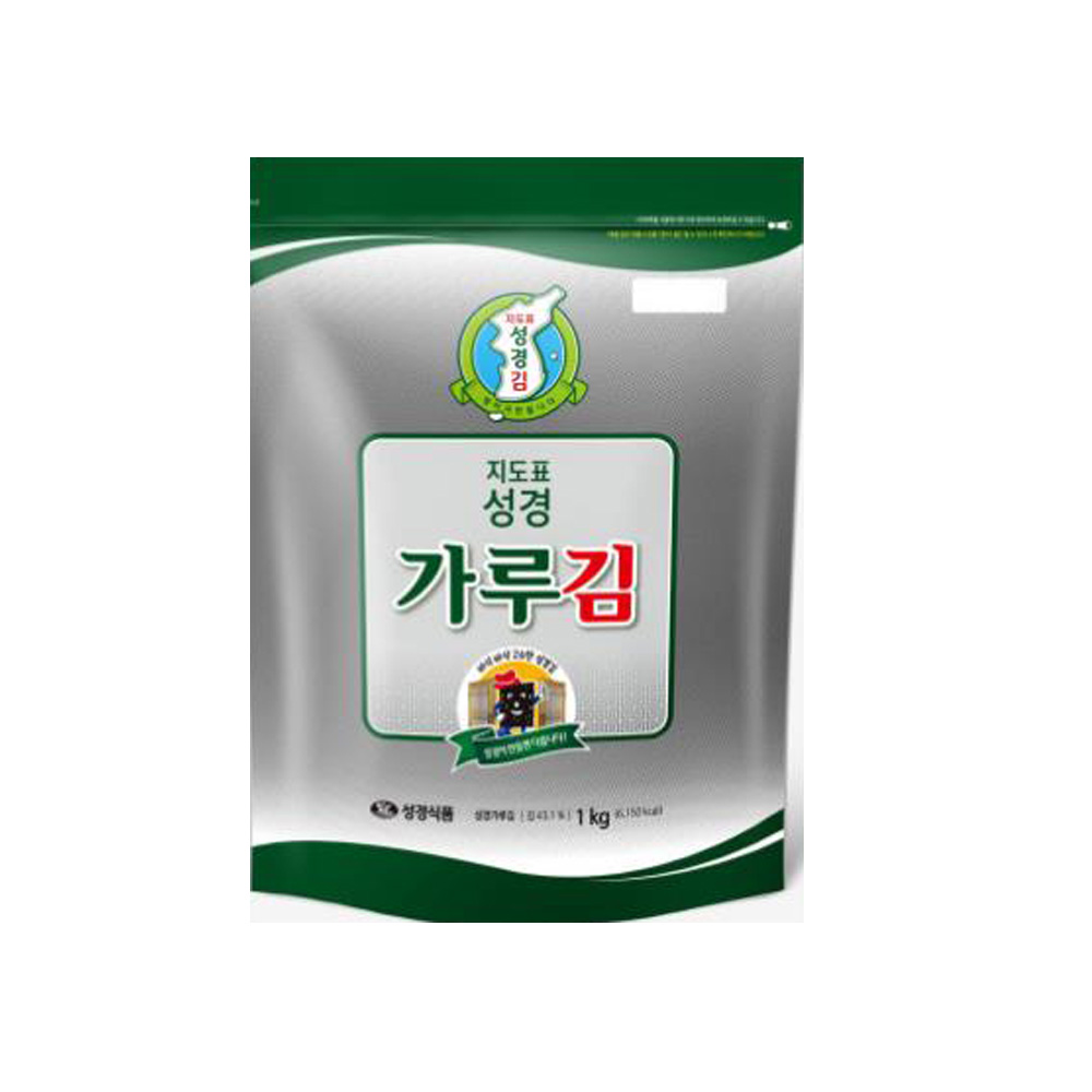 성경식품 지도표 재래식 김가루 1kg : 미채움푸드