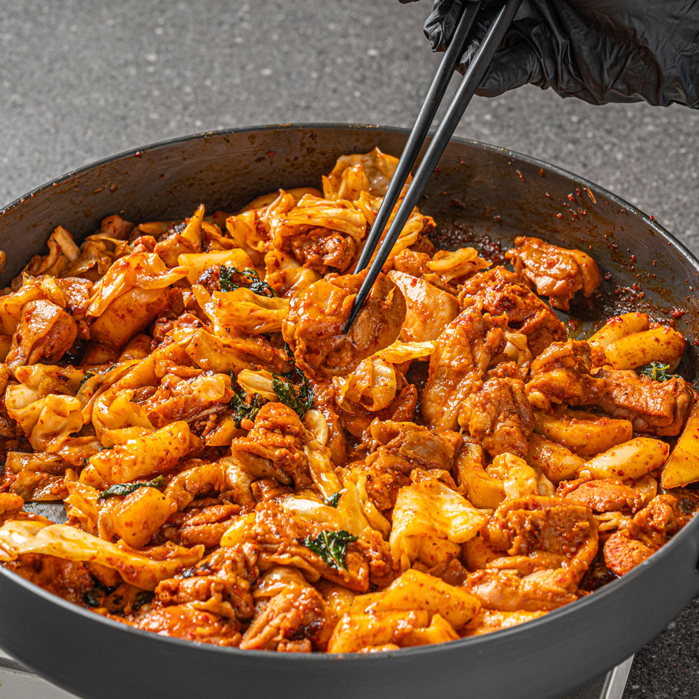 국내산 닭다리살 태양초 춘천 닭갈비 500g 1팩+1팩 냉동 : 춘천닭갈비 마들푸드
