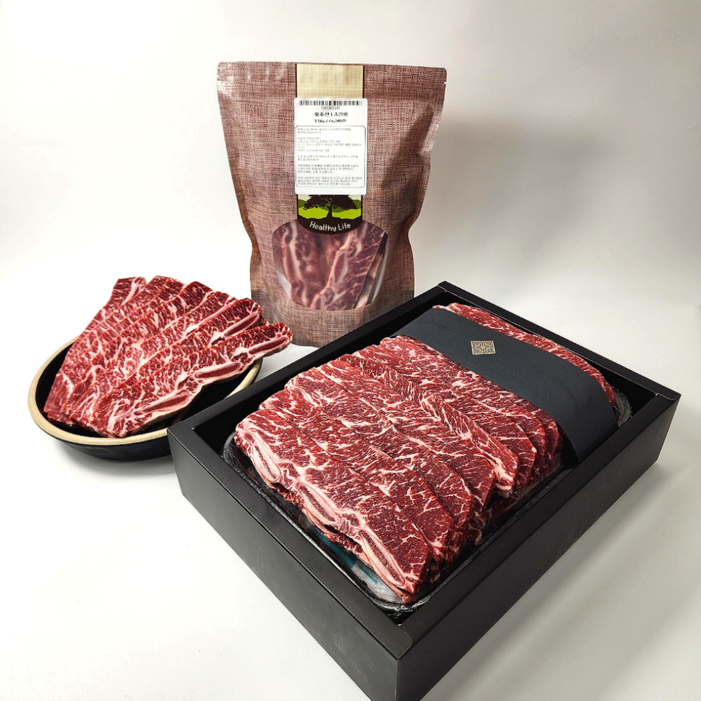 짜투리없이 정성껏 손질한 엘에이갈비 LA갈비 호주산 미국산 1.5Kg 선물셋트 2.5Kg : 우돈상회
