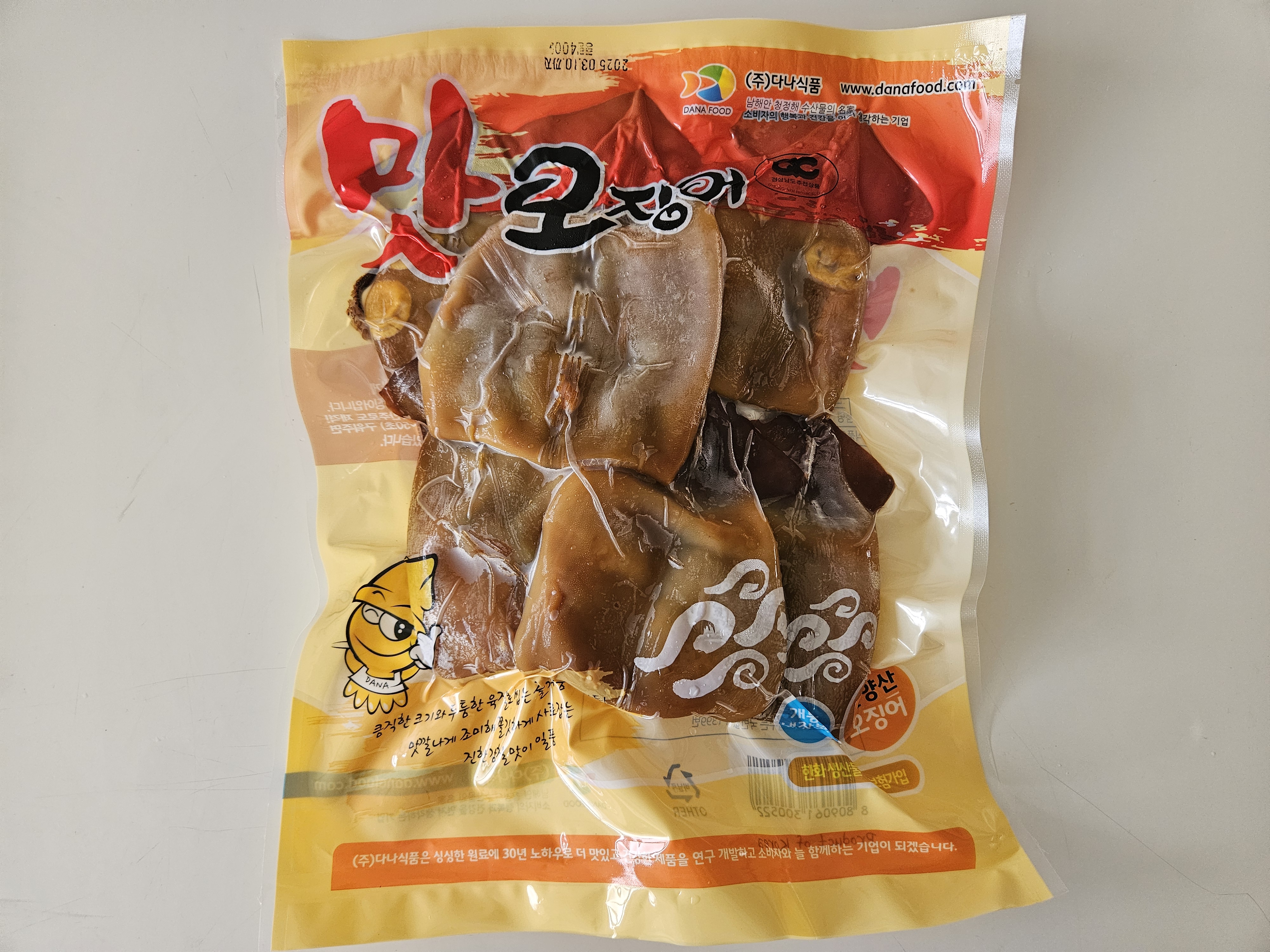 다나식품 맛오징어 원양산 400g 조미오징어 삼천포 노가네 건어물 : 삼천포노가네건어물