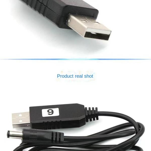 dc케이블 USB to DC 케이블 부스트 컨버터 스텝 업 코드 5V 9V 12V 1M 커넥터 와이파이 라우터 모뎀 선풍기 스피커 2.1x5.5mm 플매트 카펫... 