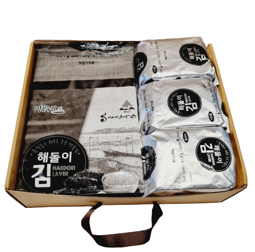 곱창김 돌김 선물세트 맛있는 김 조미 전장 식탁 추석 설 명절선물 해돌이 답례품 해남 : 김군과 멸치양