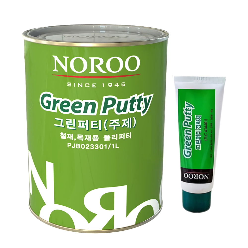 노루페인트 그린퍼티 철재 목재 폴리퍼티 메꿈제 1L : 페인트하우스