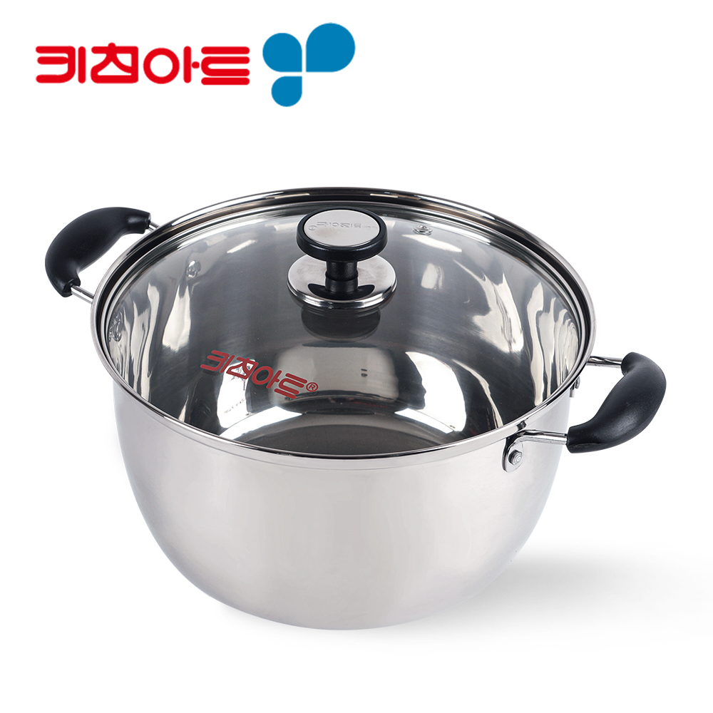 젖병 열탕 소독 냄비 키친아트 24cm 살균 양수 스텐 삶는 냄비 : 비욘드키친