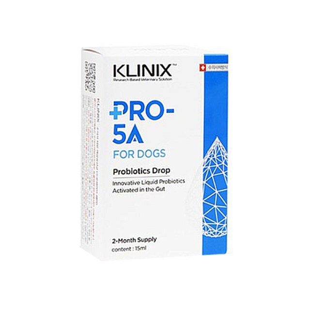 클리닉스 PRO-5A FOR DOGS 강아지 액상 유산균 15ml 프로파이브에이 : H.PUPPIES