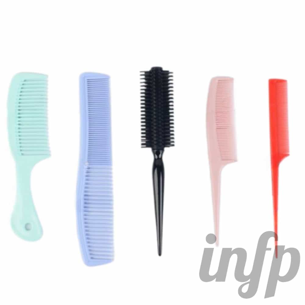 인프마켓 헤어빗 5종 세트 꼬리빗 여자머리빗 : 인프마켓