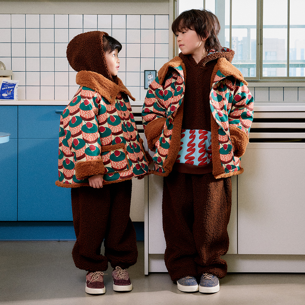 PUDDING CAKE FURRY COAT : 모모하니포포