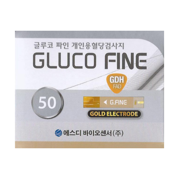 에스디바이오센서 글루코파인 혈당시험지 혈당측정검사지 세트 (시험지 100매 + 정품침100개 + 정품솜100매) - 27년 03월... 