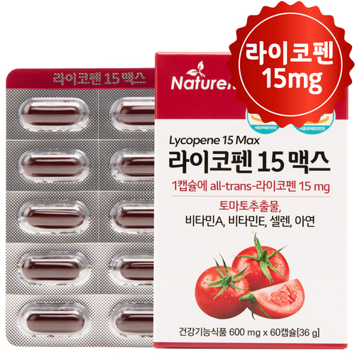 라이코펜효능 라이코펜영양제 토마토효능 셀레늄 아연 60캡슐 : 홍삼스토리