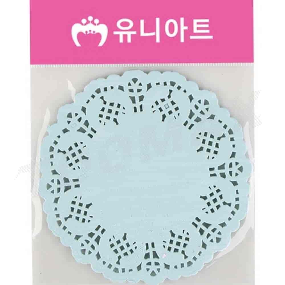 컬러 종이 레이스 중 하늘 1P 꾸미기페이퍼 장식페이퍼 : 투맥스마켓