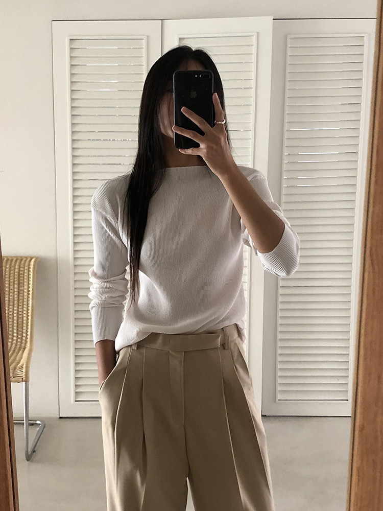 24FW 언더스탠딩 나노 플리츠 긴팔 티셔츠  / 달리언니 : DALIUNNI
