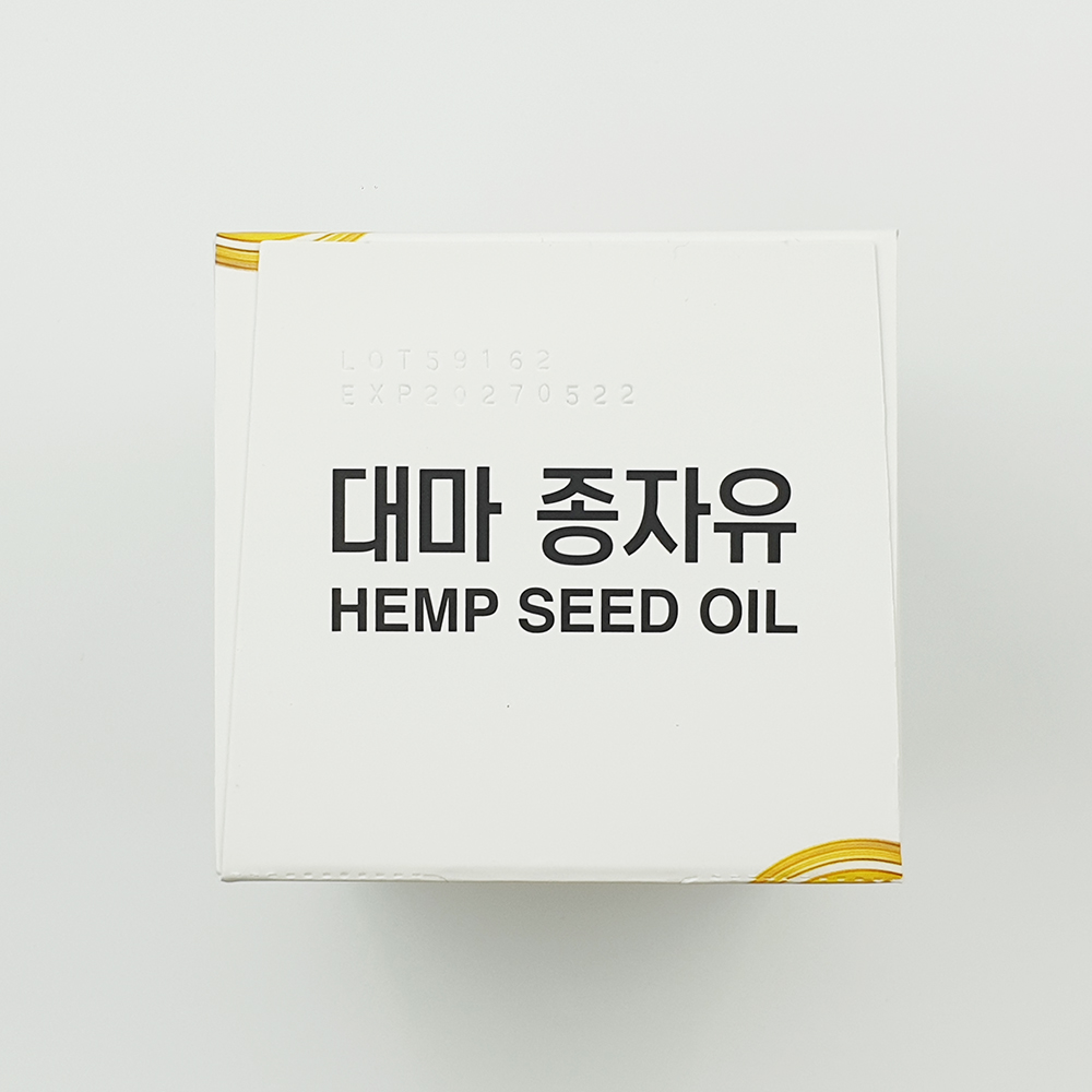 [4개월분] 대마종자유 미국산 냉압착 프리미엄 햄프씨드오일 1,000mg 60캡슐 2박스 : 써니누리