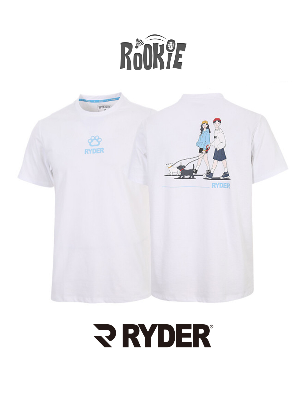 라이더 남녀 배드민턴 반팔 여름용 코튼라이크  2024RC-9 : 루키배드민턴샵