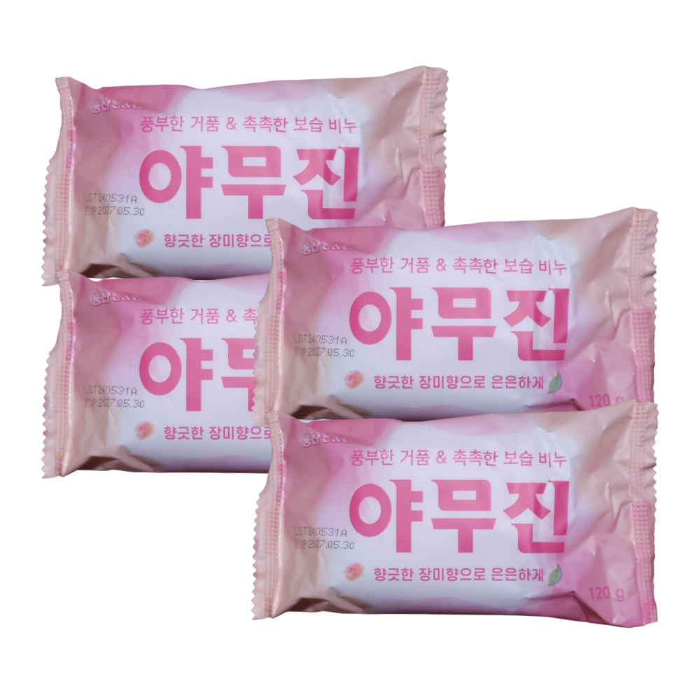 향비누 야무진비누 세안비누 장미향 120g, 4개 : 하우저스