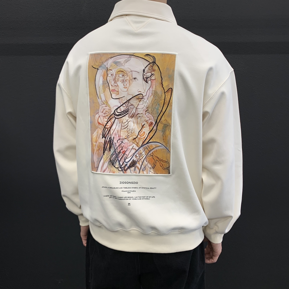 지오송지오 맨투맨 FRANCIS PICAVIA ARTWORK 카라 티셔츠 ZG5TS516 : 지오송지오 부산대점