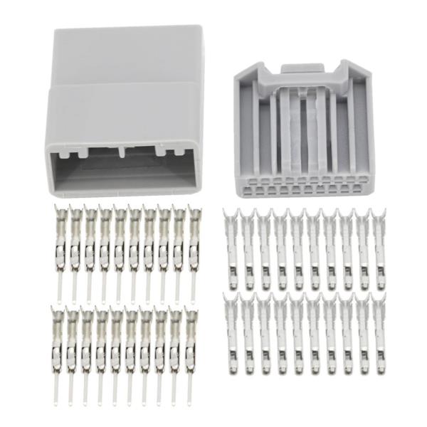 20 핀 칼집이있는 자동차 커넥터 터미널과 남성과 여성 DJ7205S-0.7-11/21 (Color : Male and Size Sets) : 동원하이닉스