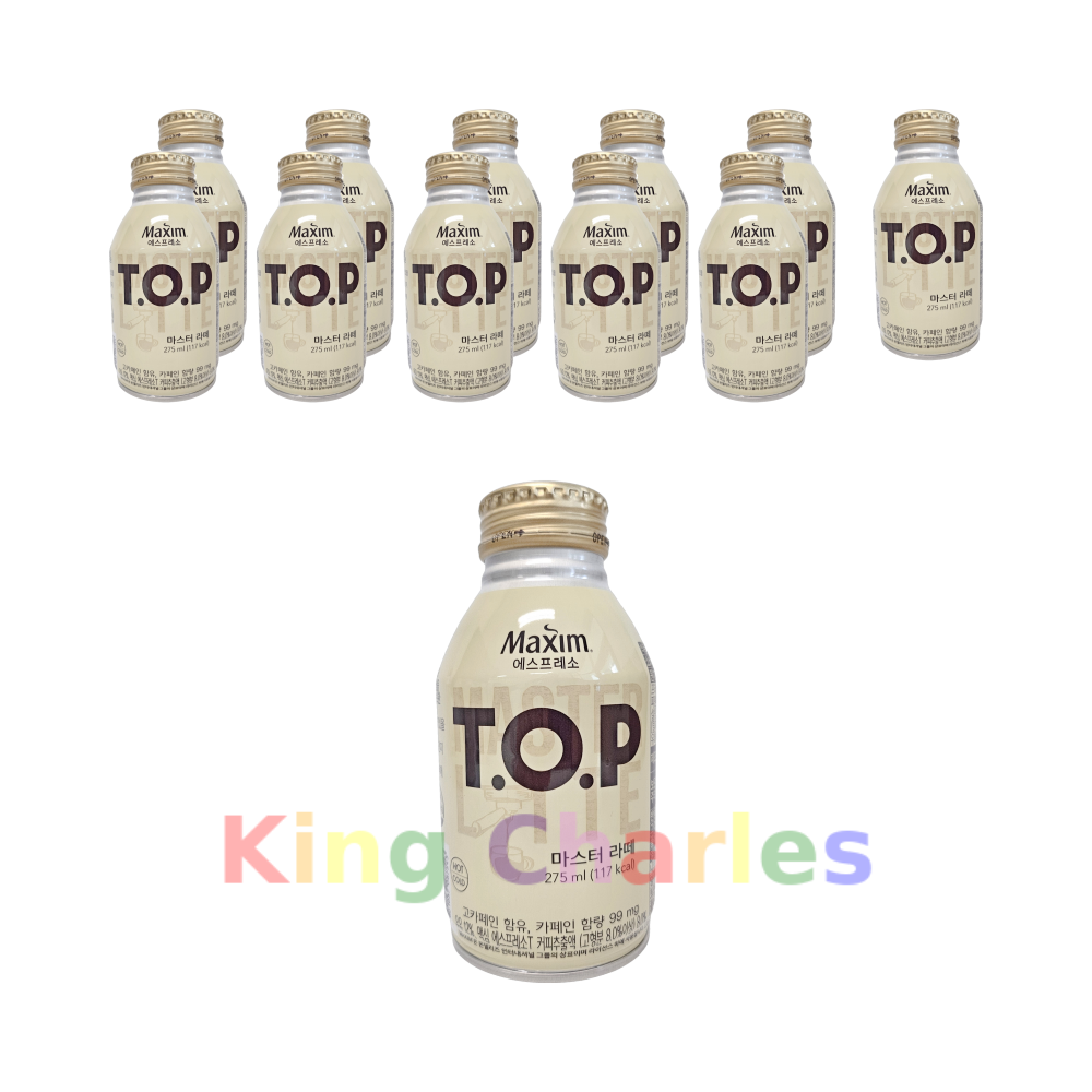 맥심 티오피 마스터 라떼 275ml x 12캔 / 편의점 캔커피 : 킹찰스