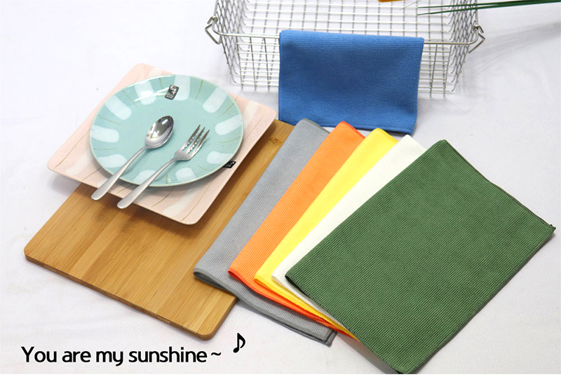 말끄미 극세사 선샤인 고급행주 주방 요술 카페행주 다용도 청소 손걸레 25x25cm 5매 : moaliving