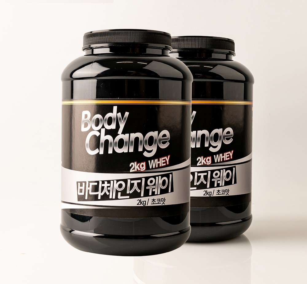 바디체인지웨이 2kg 1+1 이벤트 쉐이크통 무료 초코맛 단백질보충제 프로틴 남자근육 파우더 여자 식사대용 : 뉴헬스업케어