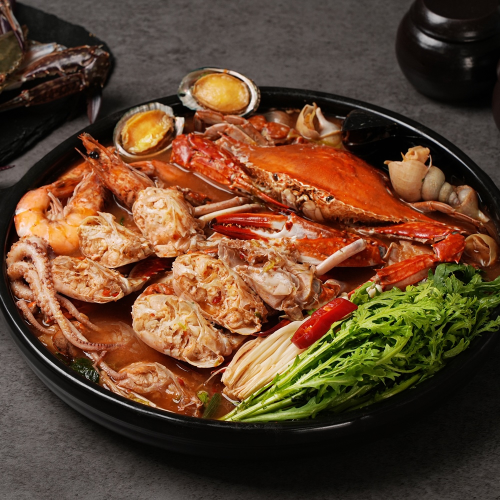 대도수산 국내산 꽃게탕 밀키트 캠핑음식 중간맛 손질꽃게 : 대도수산