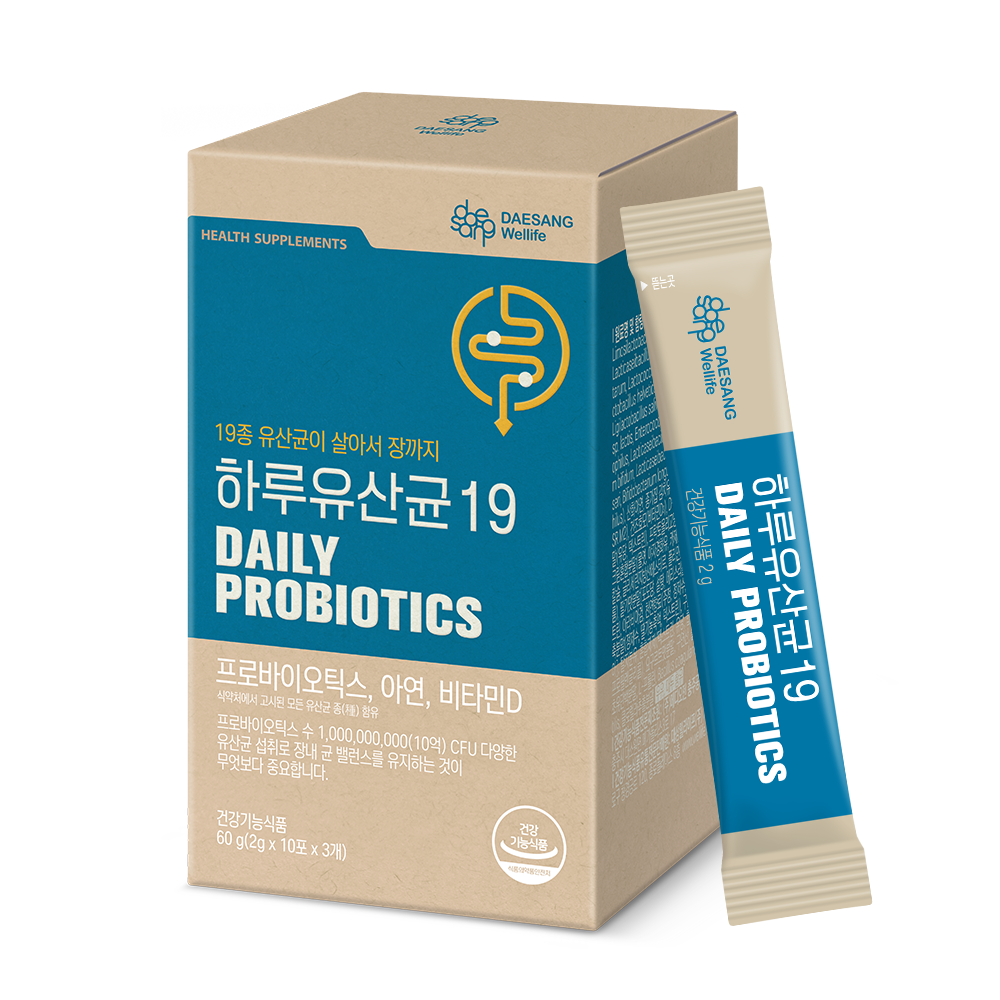 대상웰라이프 하루유산균19 (2g) 30포, 1개 : 대상웰라이프 본사쇼핑몰