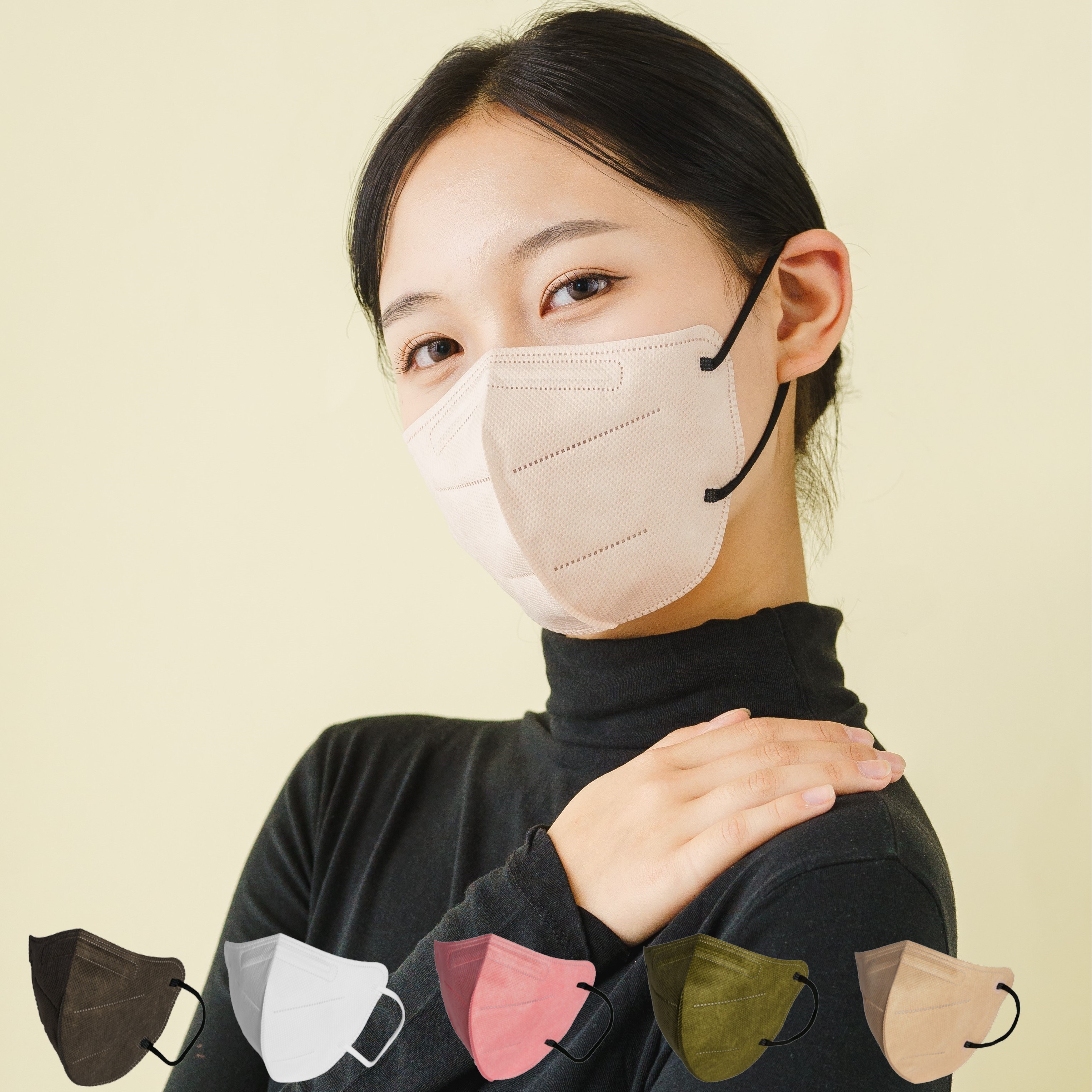 에이앤피 KFAD 새부리형 숨쉬기 편한 비말차단 덴탈 마스크 대형 100매입 : 수아비 SUABI