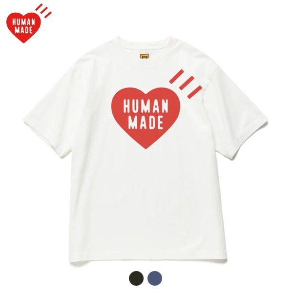 휴먼메이드 반팔티 데일리 라운드 커플 반팔 티셔츠 HUMAN MADE 레드 S : 라미토리온