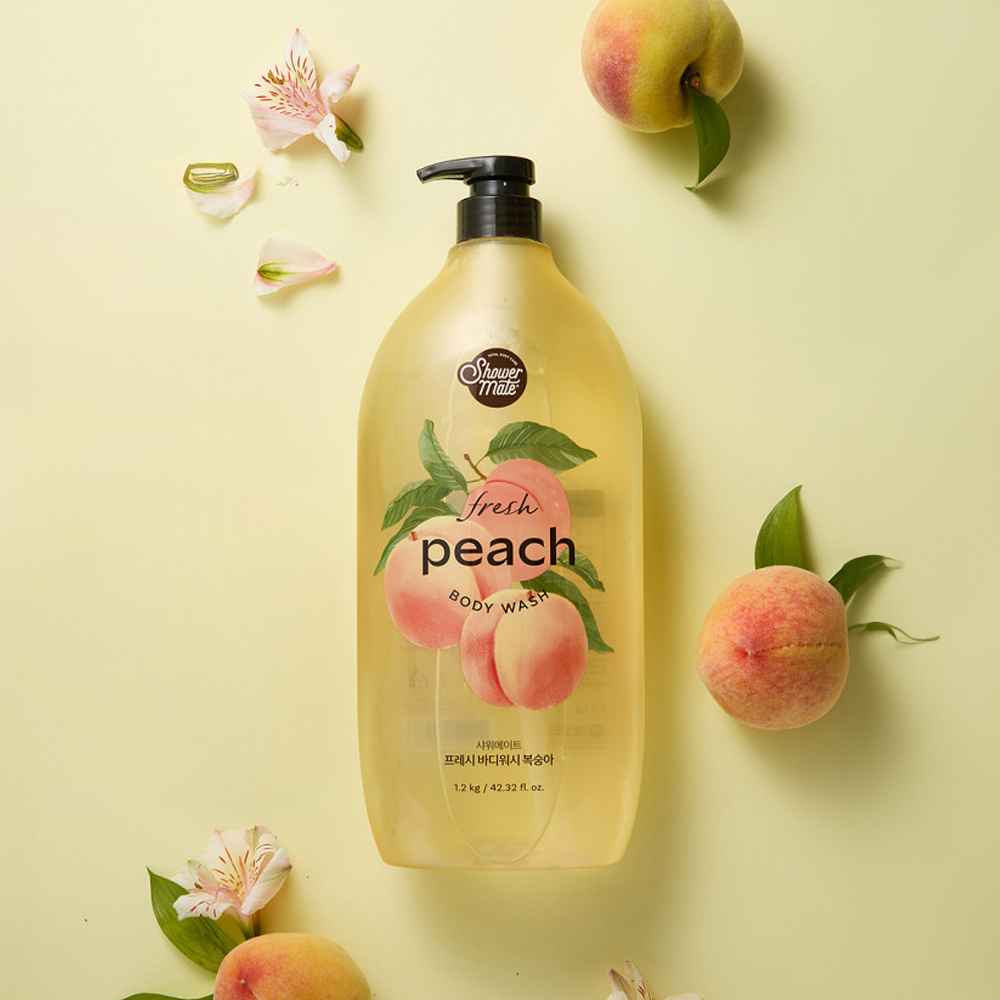 샤워메이트 바디워시 1.2L 1개+1개 모음전 라임 복숭아 보타닉 클린코튼 유자 크랜베리 : 에이아이앤에스