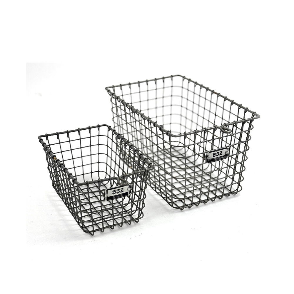 [TVS] 932 Wire Basket Silver 2size 와이어바스켓 실버/러스틱 : 더 빌리지 샵