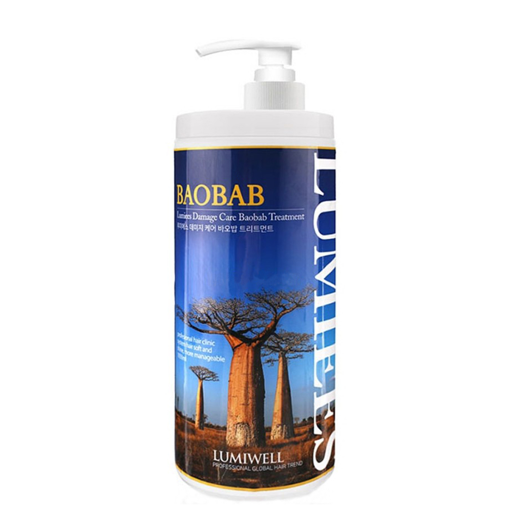 루미에스데미지케어바오밥트리트먼트1050ml 극손상헤어팩 모발단백질크림 상한머리영양제 파마 염색 미용실 : 헤어미투