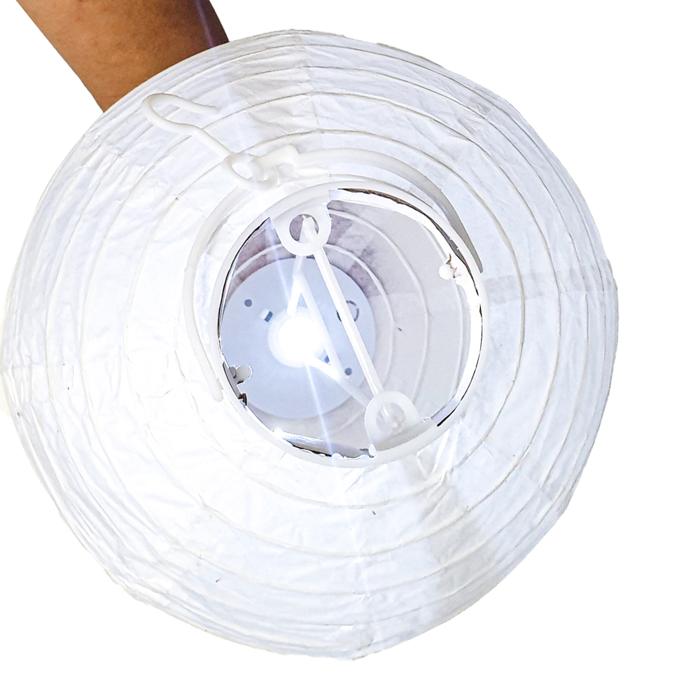 LED 한지 전등갓 20cm 공예 연등 종이갓 조명등 등불 등만들기 한옥조명 원형 한지등 : 더존상회