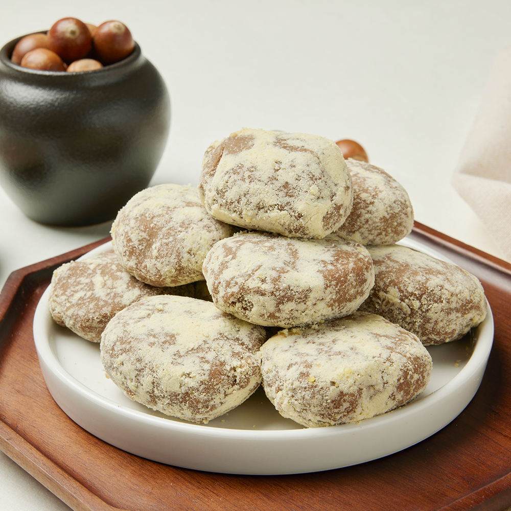 더조은맛 도토리 인절미 개별포장 떡 400g : 자연담은 떡 다원