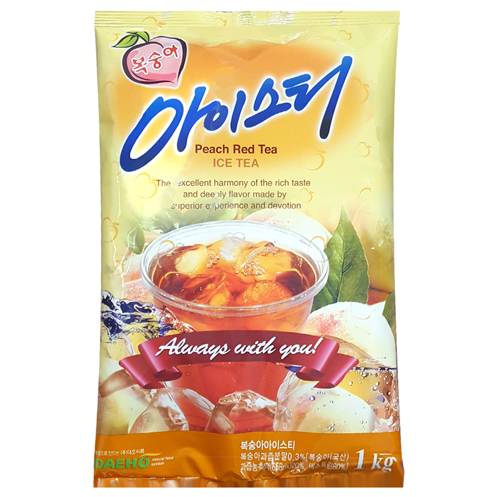 대호 복숭아 아이스티 1kg 가루 분말 대용량 업소용 사무실 탕비실 자판기차 음료 : 삼원상사몰