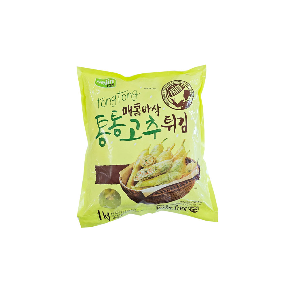 [더함푸드] 통통 세진 고추 튀김 1kg 업소용 분식집 : 더함푸드