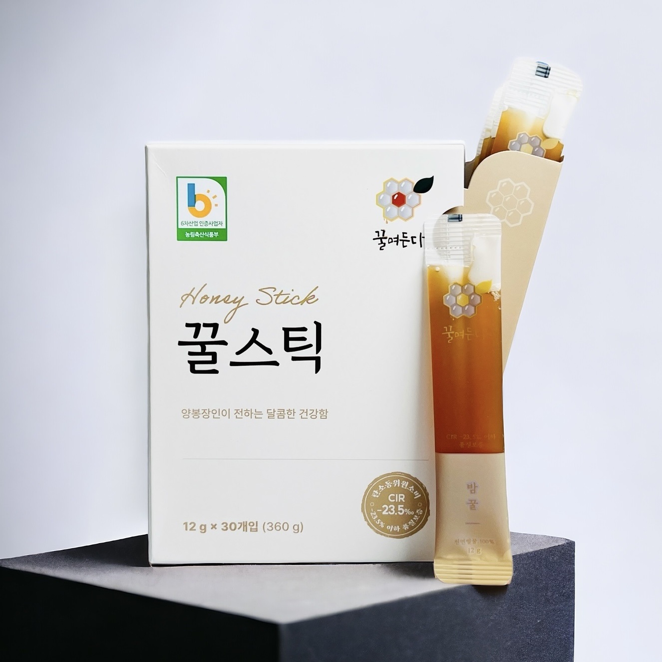 꿀며든다 아카시아꿀 스틱꿀 12g 30개 : 꿀며든다