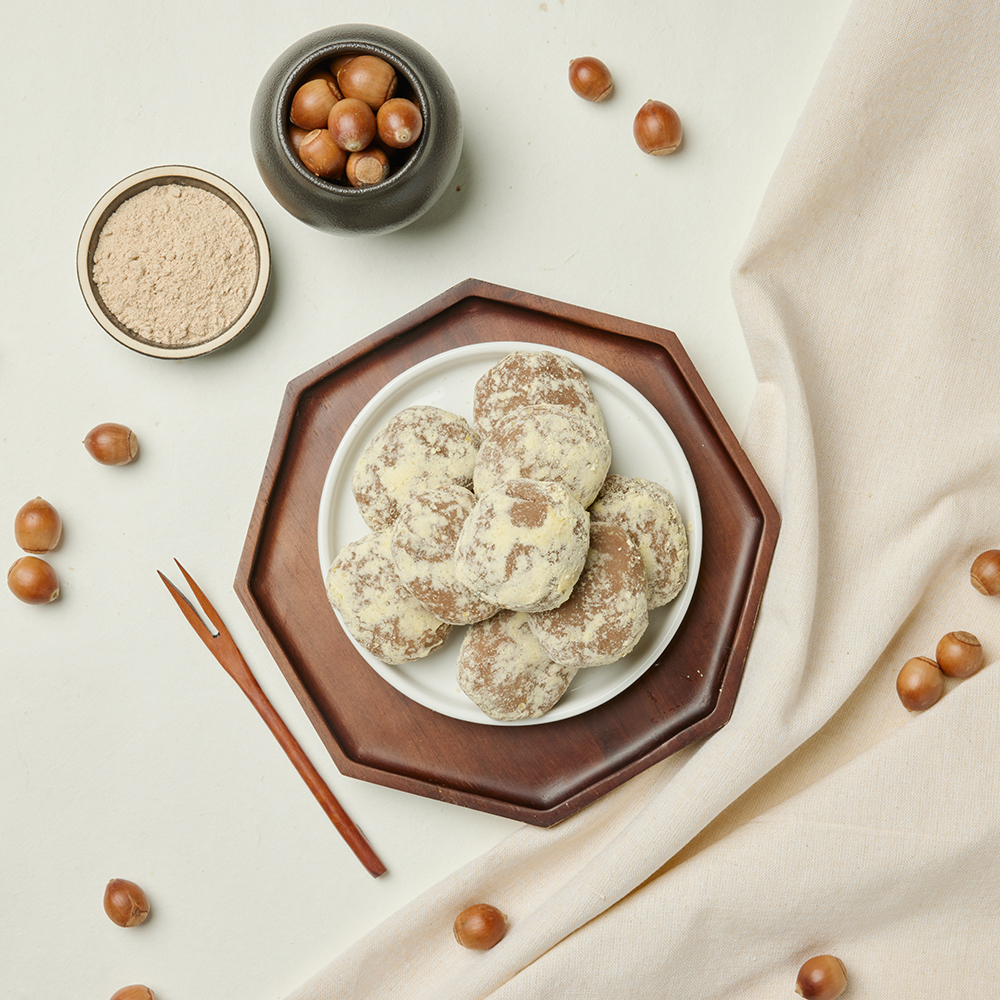 더조은맛 도토리 인절미 개별포장 떡 400g : 자연담은 떡 다원