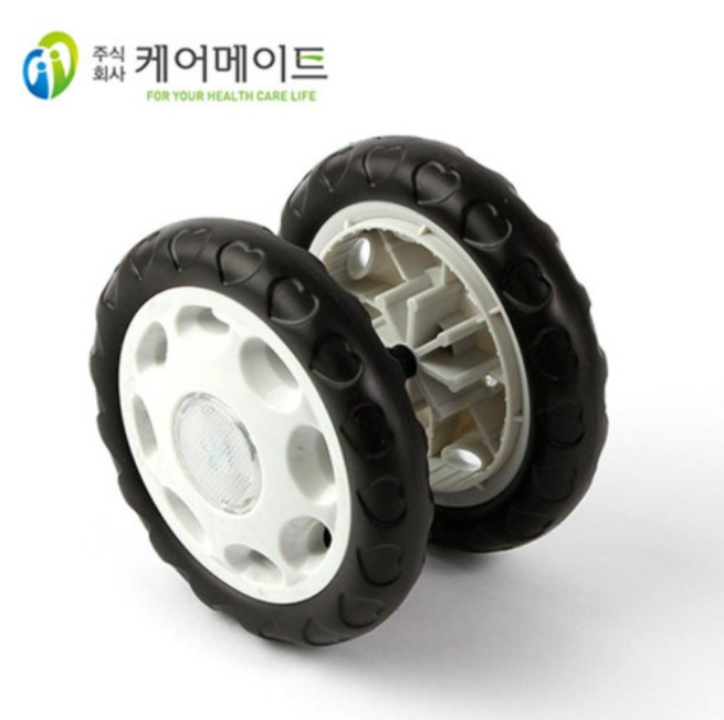 케어메이트 실버보행기 F-218N 앞바퀴 1개 : 메디컬브랜드