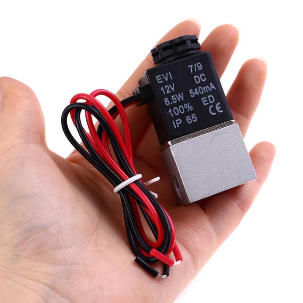 솔밸브 1PC DC 12V 24V 220V 솔레노이드 밸브 1/8 인치물 공기 가스 용 양방향 정상 개방 직접 작동 공압 : 슈퍼맨마켓